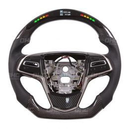 100% Real Carbon Fiber LED Performance Steering Wheel for Cadillac CT4 CT5 CT6 XT4 XT5 XT6 ATS Escalade