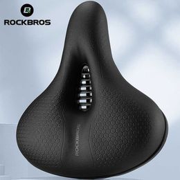 ROCKBROS Waterproof Hollow Seat for Breathable Bike Saddle PU Surface Soft Memory Sponge Saddles Bicycle Accessory 0130