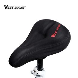 Saddles WEST BIKING Mountain Comfortable Saddle Road Bike Bicycle High-Elastic Breathable Cushion Cover 0130