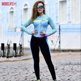 Jersey Sets MLC Long Wear Women's Sweatshirt Suit Triathlon Professional Cycling Tight Robe Monkey Jumpsuit Z230130