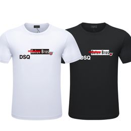 TR APSTAR D2 Men's T Shirts summer style dsq letter dsq design casual O-Neck short sleeve tees color white black 00433