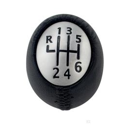 Shift Knob Leather 6 Speed Manual Car Gear Styling For Renat Megane Scenic Laguna Espace Master Vauxhal Opel Drop Delivery Mobiles M Dhw6T