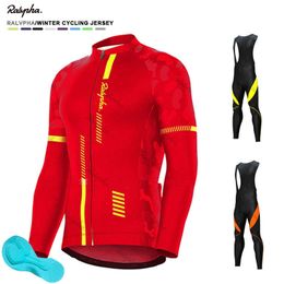 Sets 2023 Raphaful Spring Fall Jersey Set Men's Sleeve Mountain Road Sports Uniform Ropa Ciclismo Cycling Shirt Long Bib Z230130