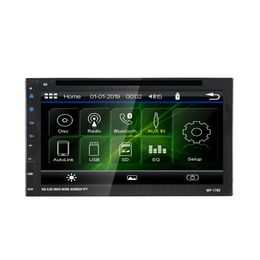 Dual-Touchscreen-Radio, Doppel-Din-Auto-DVD, Bluetooth-Audio/Freisprechen, 6,95-Zoll-Touchscreen, MP3-Player, CD, DVD, USB-Anschluss, SD, AUX-Eingang, AM/FM-Radioempfänger