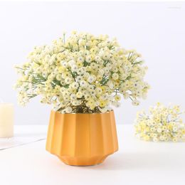 Decorative Flowers Artificial Plastic Gypsophila Bouquet Wedding Bride Holding Valentine's Day Gift Pography Props Home Garden Decor