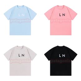 Men Womens Fashion T Shirt High Street Digital Letter Printing Tees Couples Short Sleeve Summer Tops Size XS-L