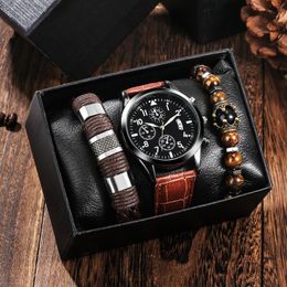 Wristwatches Watch Men Wrist Boyfriend Gift Ideas Men's Leather Business Man