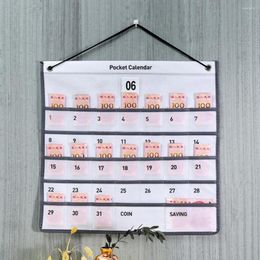 Storage Bags Calender Bag Convenient See-through Hanging Foldable Household Supply