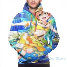 Men's Hoodies Mens Sweatshirt For Women Funny Love Live! School Idol Project - Flower Fairies Print Casual Hoodie Streatwear