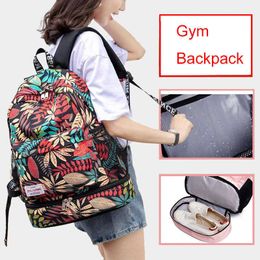 Outdoor Bags Women Gym Backpack Dry Wet Fitness Bag Travel Rucksack Waterproof Mujer Sac De Sport Gymtas Swimming Bag Training Bags XA850WA T230129
