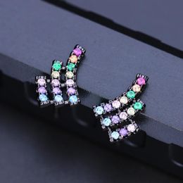 Stud Earrings MW Dazzling Cubic Zirconia For Woman Jewelry Girls Jewellery Valentine Day Gift EWX001142