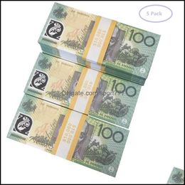 Novelty Games 50 Size Prop Game Australian Dollar 5/10/20/50/100 Aud Banknotes Paper Copy Fake Money Movie Props Drop Delivery Toys Dh2N50F08