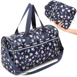 Duffel Bags Waterproof Folding Travel Hand Luggage Women Collapsible Bag Large Capacity Sport Shoulder Weekender