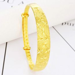 Pulseira dourada de 12 mm de bracelete de ouro de 12 mm MS Shakin Wedding Vietnamese Jewelry