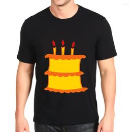 Men's T Shirts Tshirt Fashion Printed Birthday Cake Cool With Icing Customization Tees Top Mens Loose