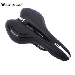 s WEST BIKING Bicycle Full Silica Gel High Quality Road Mountain Cycling Seat Outdoor Sport Bike Saddle 0130