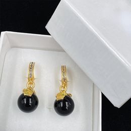 All-match Retro Hong Kong Style Simple Pearl Earrings Graceful Personality Go-Getter Girl Style Elegant Earring