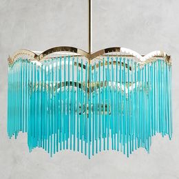 Pendant Lamps Postmodern Light Luxury Chandelier Bohemian Bedroom Room Restaurant Homestay Shop Tassel Decorative ChandelierPendant