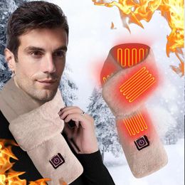 Bandanas Plush Winter Heating Scarf USB Plugging In Electric Three Gear Regulation Neck Brace