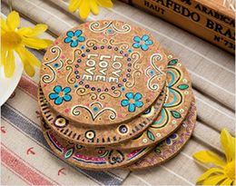 Table Mats 2023 4PCS Cork Wood Drink Coasters Tea Coffee Cup Mat Decor Bottle Tableware