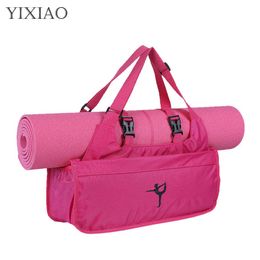 Outdoor Bags Multifunctional Waterproof Fitness Yoga Bag For Women Sport Gym Shoulder Yoga Mat Storage Bags Outdoor Training Pack Without Mat T230129