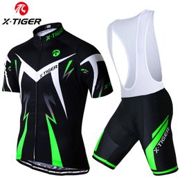 Cycling Jersey Sets XTIGER Summer Bike Clothing Breathable MTB Bicycle Sportswear Suit Men Clothes 230130