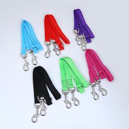 Dog Collars Style Imitation Nylon Double Head Pet Traction Rope Walking Belt Puppy Supplies