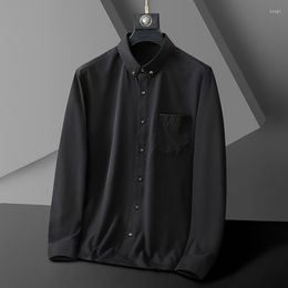 Men's Casual Shirts Solid Business Work For Interview Or Attend The Banquet Various Color Styles Slim Very Temperament Oxford Shirt Men