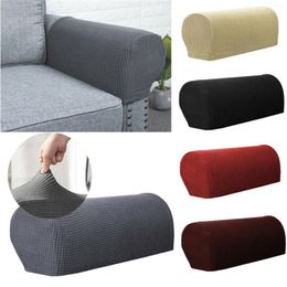 Chair Covers 2pc/set Elastic PU Leather Sofa Stretchy Waterproof Armrest For Couch Arm Protectors Slipcover 2023