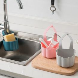 Kitchen Storage Economical Portable Home Hanging Drain Shelf Basket Faucet Organizer And Bathroom Items