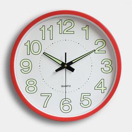 Wall Clocks High Precision 12'' Luminous Clock Glow In The Dark Silent Indoor Home Modern For Decoration