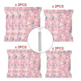 Storage Bags 11pcs Home Convenient Vacuum Bag Organizer Transparent Clothes Seal Compressed Travel Saving Space