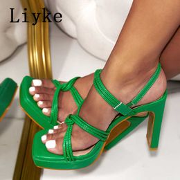 Size 35-42 Women's fashion platform is open to expert women's green shoes 0129