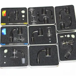 pipes 25mm Thick Smoking Joint 14mm Bucket Quartz Banger Nail Set With 2 Pcs 6mm Dia Luminous Beads And Spinning Carb Cap