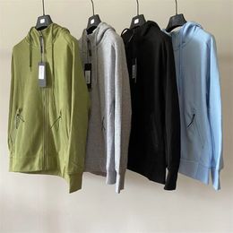 Herren-Kapuzenpullover, Sweatshirts, Cp Cp-Kapuzenjacken, winddichter Sturm-Cardigan, Mantel, Fashion Company, Kapuzenpullover, Reißverschluss, Fleece-gefütterter Mantel, Herren-Kapuzenpullover