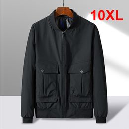 Men's Jackets 10XL 8XL Plus Size Men Fashion Causal Cargo Coats Male Baseball Jacket Autumn Windbreaker Big 230130