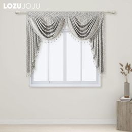 Curtain LOZUJOJU European Style High Quality Head Valance For Living Room Home Drape