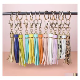 Party Favor Ups Pu Leather Tassel Key Ring Mobile Phone Pendant Bag Accessories Drop Delivery Home Garden Festive Supplies Event Dhi4C