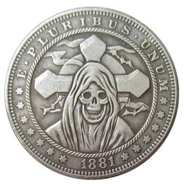 Hobo Coins USA Morgan Dollar Skull Zombie Skeleton Hand Carved Copy Coins Metal Crafts Special Gifts #0103