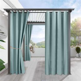 Curtain Modern Full Blackout Curtains Waterproof Fabric For Living Room Simple Finished Heat-insulating Blinds Shading