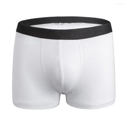 Underpants Men Comfort Cotton Elastic Underwear Solid Boxer Briefs Sexy Shorts U Convex Cock Soft Pouch Boxershorts Male Bulge