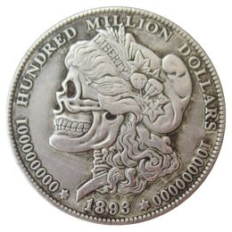 Hobo Coins USA Morgan Dollar Skull Zombie Skeleton Hand Carved Copy Coins Metal Crafts Special Gifts #0102