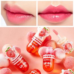 Lip Gloss Moisturising Long Lasting Glaze Oil Primer Colour Change Peach Not Sticky Natural Liquid Lipstick Makeup