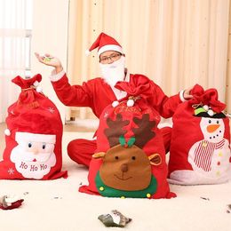 Christmas Decorations 1m Long XL Candy Gift Bags Santa Claus Knapsack Ornament Large Storage Bag