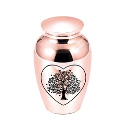 Chinese Style Products Tree of Life Urns for Human Ashes Beautiful Keepsake Mini Aluminium alloy Cremation Personalised Decorative Funeral 230130