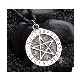 Pendant Necklaces Vintage Pentagram Necklace Religious Star Of Jewellery Friends Charm Drop Delivery Pendants Dhxb5