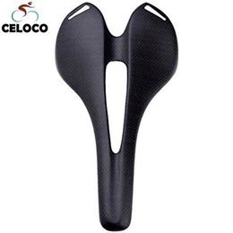 Saddles 3K Full Carbon Fibre Bicycle Saddle MTB Road Bike Seat Ultra Light Cycling Equipment Matte/ Glossy 270x143mm 0130