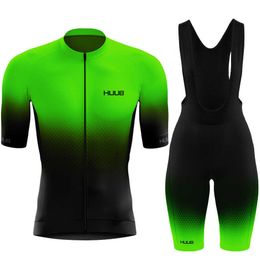 Sets NEW HUUB Team 2022 Men Summer Jersey Set Bike Short Sleeve MTB Sport Cycling Clothing Ropa Maillot Ciclismo Hombre Kit Z230130