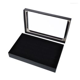 Jewellery Pouches Portable Fashion Transparent 36 Slot Rings Display Stand Metal Earrings Bijoux Storage Box Cabinet