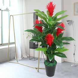 Decorative Flowers Artificial Plants Red Good Luck Tree Home Decoration Greenery Plant Trees For Decor House Bonsai